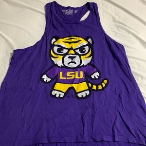 LSU racer back tank